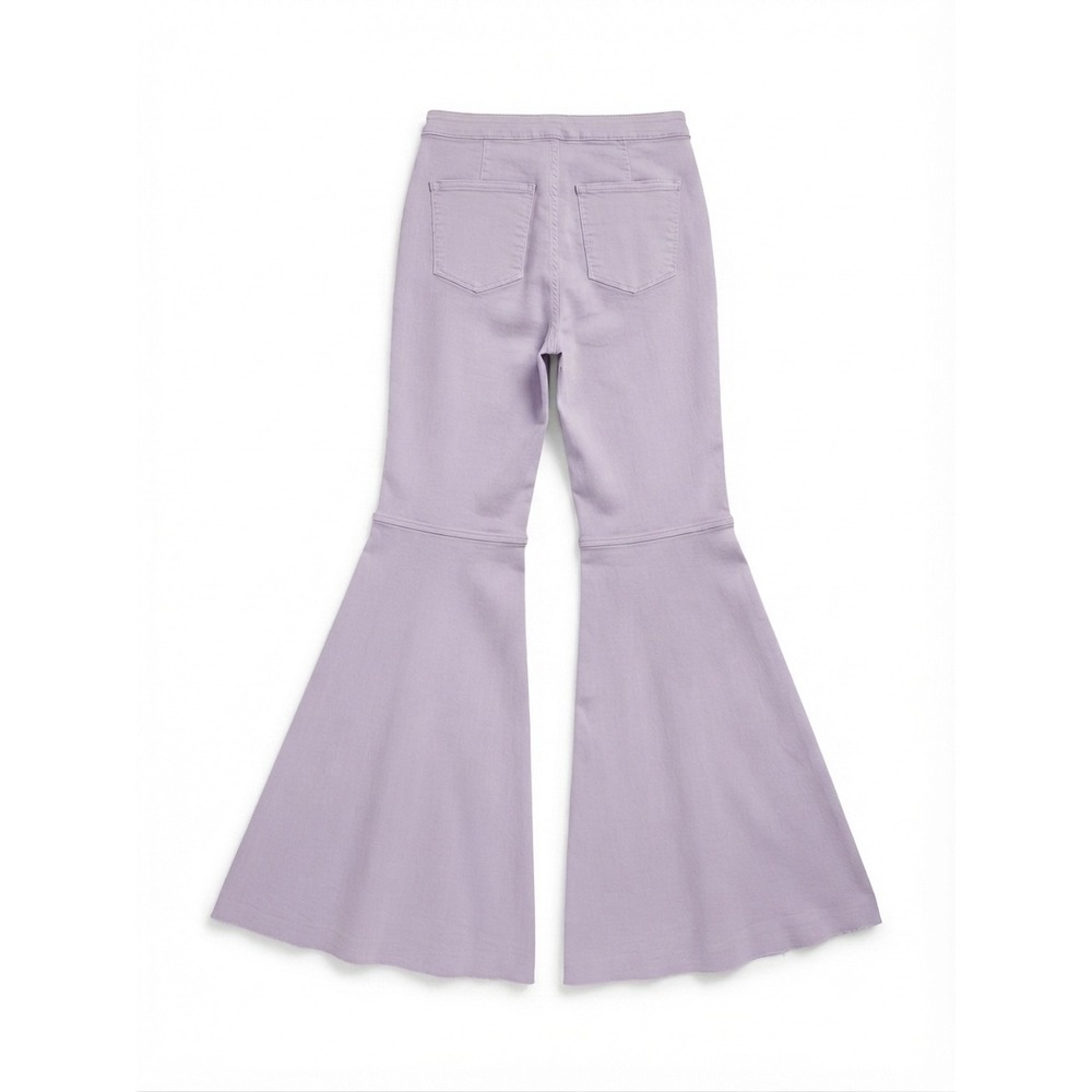 We The Free People Just Float On Flare Jeans Lavender Purple Bell Bottom Size 32 - Picture 2 of 4